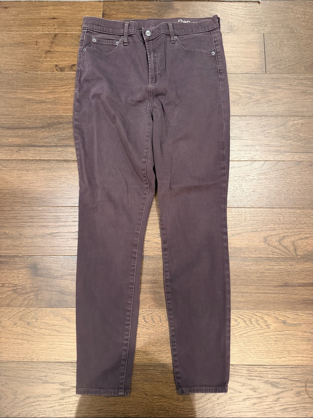 GAP True Rise Skinny Jeans in Plum-Brown Size 31R - C60-046